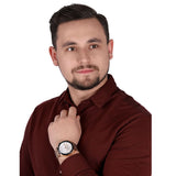 Buy Shop Maserati Traguardo 45mm Chronograph Rose Gold Mesh Strap White Dial Watch For Men - R8873612011 USA Online