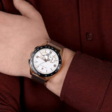 Buy Shop Maserati Traguardo 45mm Chronograph Rose Gold Mesh Strap White Dial Watch For Men - R8873612011 USA Online