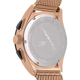 Buy Shop Maserati Traguardo 45mm Chronograph Rose Gold Mesh Strap White Dial Watch For Men - R8873612011 USA Online
