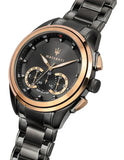 Buy Shop Maserati Traguardo 45mm Gun Metal Stainless Steel Black Watch For Men - R8873612016 USA Online
