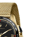 Buy Shop Maserati Traguardo 45mm Quartz Gold Black Dial Watch For Men - R8873612010 USA Online