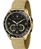 Buy Shop Maserati Traguardo 45mm Quartz Gold Black Dial Watch For Men - R8873612010 USA Online