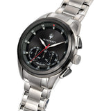 Buy Shop Maserati Traguardo Analog Black Dial Stainless Steel Watch For Men - R8873612015 USA Online