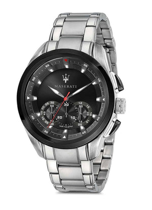 Buy Shop Maserati Traguardo Analog Black Dial Stainless Steel Watch For Men - R8873612015 USA Online