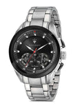 Buy Shop Maserati Traguardo Analog Black Dial Stainless Steel Watch For Men - R8873612015 USA Online