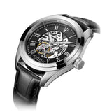 Buy Shop Maserati Traguardo Automatic Black Dial Black Leather Strap Watch For Men - R8871612001 USA Online