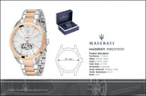Buy Shop Maserati Traguardo Automatic White Dial Two Tone Steel Strap Watch For Men - R8823112001 USA Online