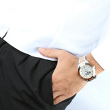 Buy Shop Maserati Traguardo Automatic White Dial Two Tone Steel Strap Watch For Men - R8823112001 USA Online