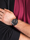 Buy Shop Maserati Traguardo Black Dial Black Leather Strap Watch For Men - R8871612028 USA Online