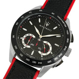 Buy Shop Maserati Traguardo Black Dial Black Leather Strap Watch For Men - R8871612028 USA Online