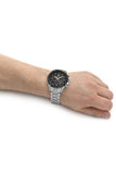 Buy Shop Maserati Traguardo Black Dial Silver Chronograph with Tachymeter Watch For Men - R8873612042 USA Online
