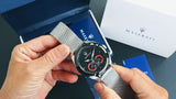 Buy Shop Maserati Traguardo Black Dial Silver Mesh Bracelet Watch For Men - R8873612005 USA Online