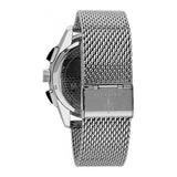 Buy Shop Maserati Traguardo Black Dial Silver Mesh Bracelet Watch For Men - R8873612005 USA Online