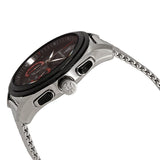 Buy Shop Maserati Traguardo Black Dial Silver Mesh Bracelet Watch For Men - R8873612005 USA Online