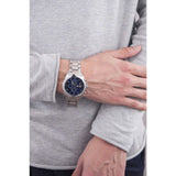 Buy Shop Maserati Traguardo Blue Dial Silver Steel Strap Watch For Men - R8853112505 USA Online