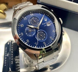 Buy Shop Maserati Traguardo Blue Dial Silver Steel Strap Watch For Men - R8853112505 USA Online