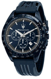 Buy Shop Maserati Traguardo Blue Edition Chronograph Blue Dial Blue Silicon Strap Watch for Men - R8871612042 USA Online
