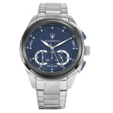 Buy Shop Maserati Traguardo Chronograph 45mm Blue Dial Stainless Steel Watch For Men - R8873612014 USA Online