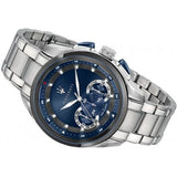 Buy Shop Maserati Traguardo Chronograph 45mm Blue Dial Stainless Steel Watch For Men - R8873612014 USA Online