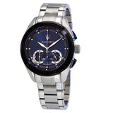 Buy Shop Maserati Traguardo Chronograph 45mm Blue Dial Stainless Steel Watch For Men - R8873612014 USA Online
