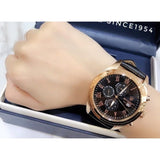 Buy Shop Maserati Traguardo Chronograph Black Dial Black Leather Strap Watch For Men - R8871612002 USA Online