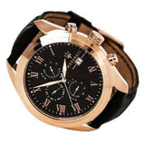 Buy Shop Maserati Traguardo Chronograph Black Dial Black Leather Strap Watch For Men - R8871612002 USA Online