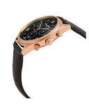 Buy Shop Maserati Traguardo Chronograph Black Dial Black Leather Strap Watch For Men - R8871612002 USA Online