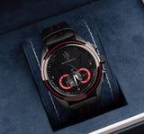 Buy Shop Maserati Traguardo Chronograph Black Dial Black Leather Strap Watch for Men - R8871612023 USA Online