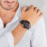Buy Shop Maserati Traguardo Chronograph Black Dial Black Leather Strap Watch for Men - R8871612023 USA Online