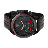 Buy Shop Maserati Traguardo Chronograph Black Dial Black Leather Strap Watch for Men - R8871612023 USA Online