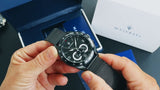 Buy Shop Maserati Traguardo Chronograph Black Dial Black Mesh Bracelet Watch For Men - R8873612031 USA Online