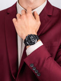 Buy Shop Maserati Traguardo Chronograph Black Dial Black Mesh Bracelet Watch For Men - R8873612031 USA Online