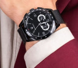 Buy Shop Maserati Traguardo Chronograph Black Dial Black Mesh Bracelet Watch For Men - R8873612031 USA Online