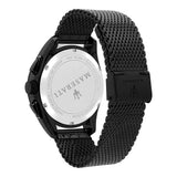 Buy Shop Maserati Traguardo Chronograph Black Dial Black Mesh Bracelet Watch For Men - R8873612031 USA Online