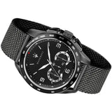 Buy Shop Maserati Traguardo Chronograph Black Dial Black Mesh Bracelet Watch For Men - R8873612031 USA Online
