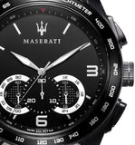 Buy Shop Maserati Traguardo Chronograph Black Dial Black Mesh Bracelet Watch For Men - R8873612031 USA Online