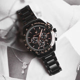 Buy Shop Maserati Traguardo Chronograph Black Dial Black Steel Strap Watch For Men - R8873612048 USA Online