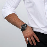 Buy Shop Maserati Traguardo Chronograph Black Dial Black Steel Strap Watch For Men - R8873612048 USA Online