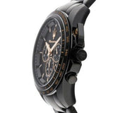 Buy Shop Maserati Traguardo Chronograph Black Dial Black Steel Strap Watch For Men - R8873612048 USA Online