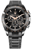 Buy Shop Maserati Traguardo Chronograph Black Dial Black Steel Strap Watch For Men - R8873612048 USA Online
