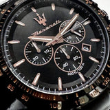 Buy Shop Maserati Traguardo Chronograph Black Dial Black Steel Strap Watch For Men - R8873612048 USA Online
