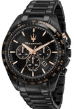 Buy Shop Maserati Traguardo Chronograph Black Dial Black Steel Strap Watch For Men - R8873612048 USA Online