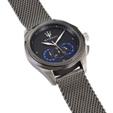Buy Shop Maserati Traguardo Chronograph Black Dial Mesh Bracelet Watch For Men - R8873612006 USA Online