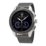 Buy Shop Maserati Traguardo Chronograph Black Dial Mesh Bracelet Watch For Men - R8873612006 USA Online