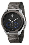 Buy Shop Maserati Traguardo Chronograph Black Dial Mesh Bracelet Watch For Men - R8873612006 USA Online
