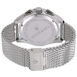 Buy Shop Maserati Traguardo Chronograph Black Dial Silver Mesh Bracelet Watch For Men - R8873612008 USA Online