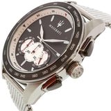 Buy Shop Maserati Traguardo Chronograph Black Dial Silver Mesh Bracelet Watch For Men - R8873612008 USA Online