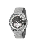 Buy Shop Maserati Traguardo Chronograph Black Dial Silver Mesh Bracelet Watch For Men - R8873612008 USA Online