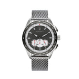 Buy Shop Maserati Traguardo Chronograph Black Dial Silver Mesh Bracelet Watch For Men - R8873612008 USA Online