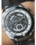 Buy Shop Maserati Traguardo Chronograph Black Dial Silver Steel Strap Watch For Men - R8873612059 USA Online